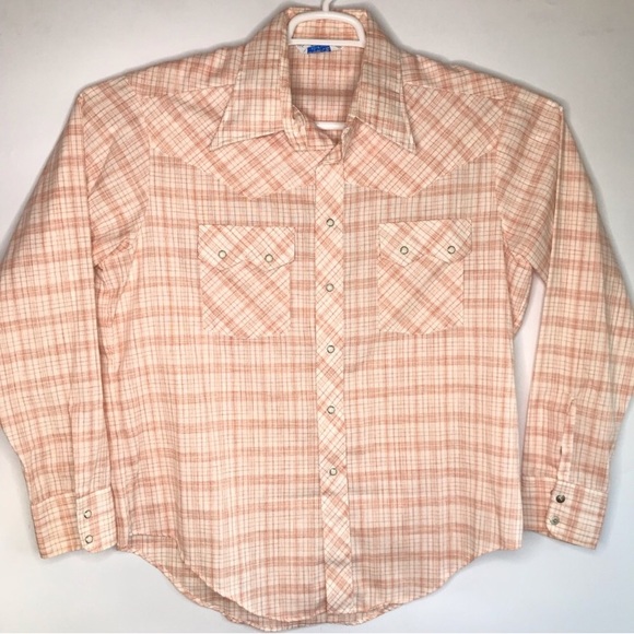 Vintage Other - VTG Western Men’s Plaid Shirt Pearl Snaps, XS